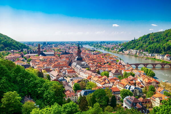 Heidelberg von oben.