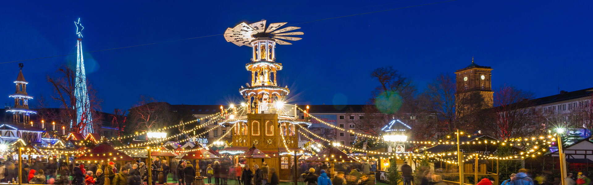 Der Karlruher Weihnachtsmarkt.